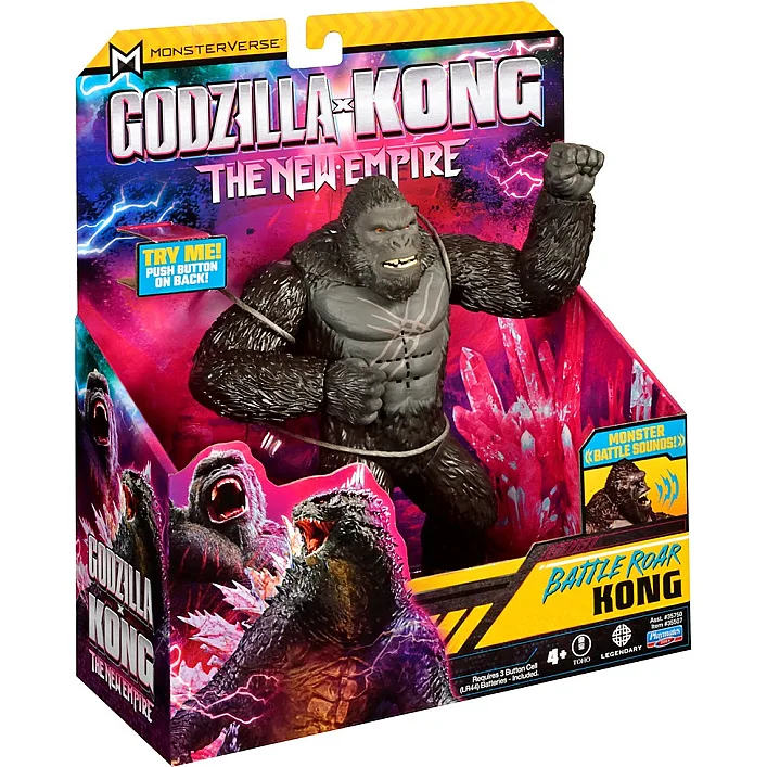 Фигурка GODZILLA X KONG – КОНГ ГОТОВ К БОЮ 35507 (18 см, звук) (Риз8623)