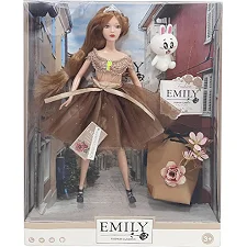 Кукла "Emily" с аксессуарами, шарнирная QJ099 р.28.5*6.5*32.5см (Лял4499)