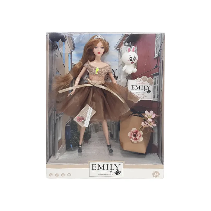 Кукла "Emily" с аксессуарами, шарнирная QJ099 р.28.5*6.5*32.5см (Лял4499)