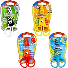 Ножницы детские 37275PTR пластиковые 12,5см ZOO блистер COLORINO (Кнц7275)