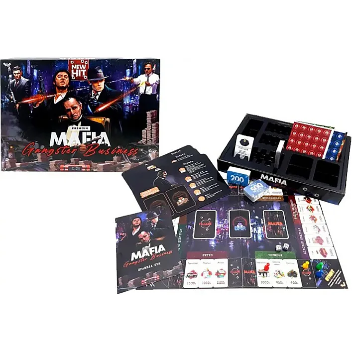 Настольная экономическая игра "MAFIA. Gangster Business. Premium" MAF-03-01U на украинском языке