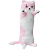 Мягкая игрушка подушка "Кит-Батон" Розовый 10104 длина 85 см VlasoToy (Мяк2947)