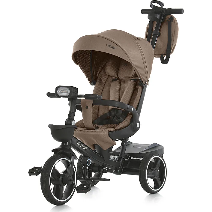 Дитячий триколісний Велосипед EL CAMINO VECTOR (ME 1162-1 Beige Praline) поворотне сидіння