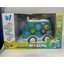 Диво-мобіль 16537 (24) "WToys", ОЗВУЧ. УКР. МОВОЮ, підсвічування, пісні, казки, спінер, шестерні, ксилофон, ноти, гра на швидкість реакції, в коробці
