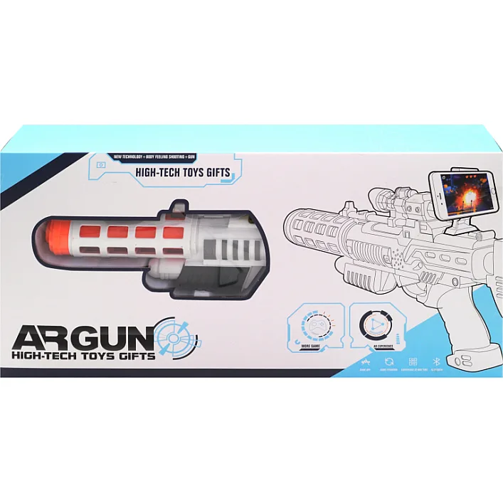 Виртуальный пистолет AR Game Gun с креплением для смартфона в коробке AR004 р.52*25*9см (Збр3199)