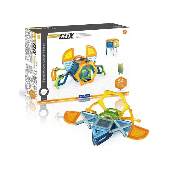 Магнитный конструктор Guidecraft PowerClix Explorer Series Космос, 54 детали (G9470)