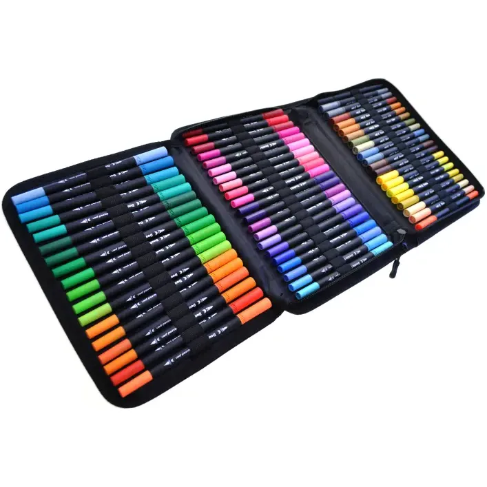 Набор акварельных маркеров Color Pencil 60 цветов DW-60 чехол (Кнц5560).