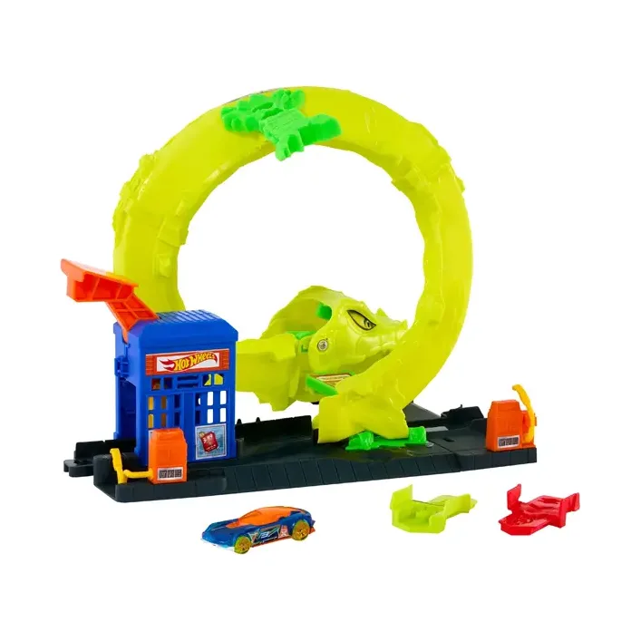 Игровой набор "Спиральная атака Змеи" JBM63 серии "Опасные создания" Hot Wheels (Нас9849)