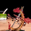 Коллекционная модель-конструктор Metal Time Sun Chaser Dragon Stand Clock Солнечные часы (MT025)