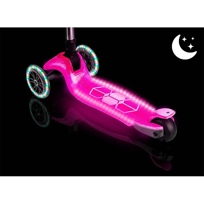 Самокат дитячий триколісний Ricokids Jelly рожевий