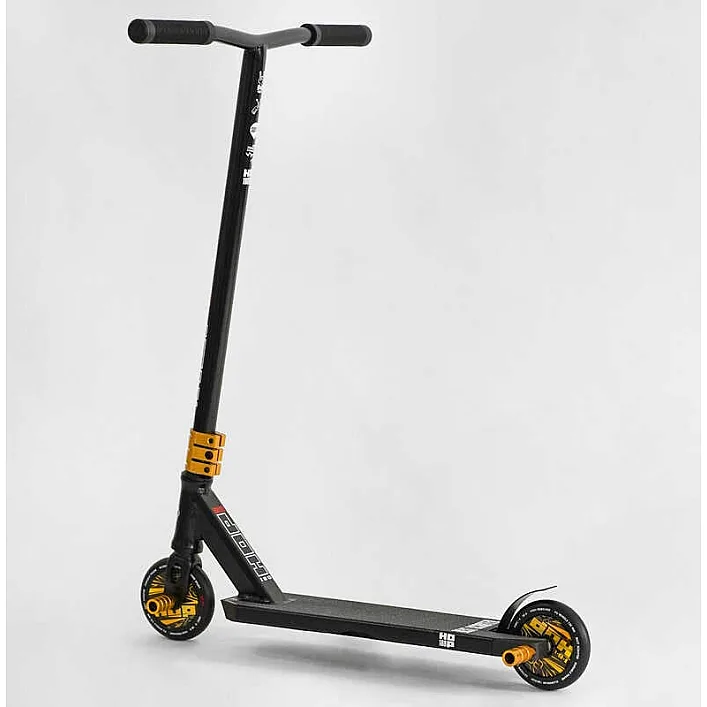 Самокат трюковый N- 01801 "Best Scooter" (2) "HOP", HIC-система, ПЕГИ, алюминиевый диск и дека, колёса PU, d=120мм, ширина руля 58 см