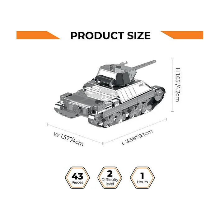 Коллекционная модель-конструктор Metal Time World of Tanks танк P 26/40 (MT062)