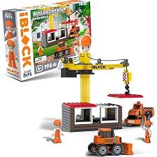 Конструктор Kids hits IBLOCK JUNIOR KH53/003/2 195 деталей короб. 32*5*21,5 см (Кон6234)
