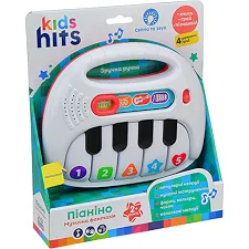Орган Kids Hits. KH15/001 на бат., укр. язык, формы, цвета, цифры, 4 учебных режима, короб.25,6*21,9*6см (Муз4912)