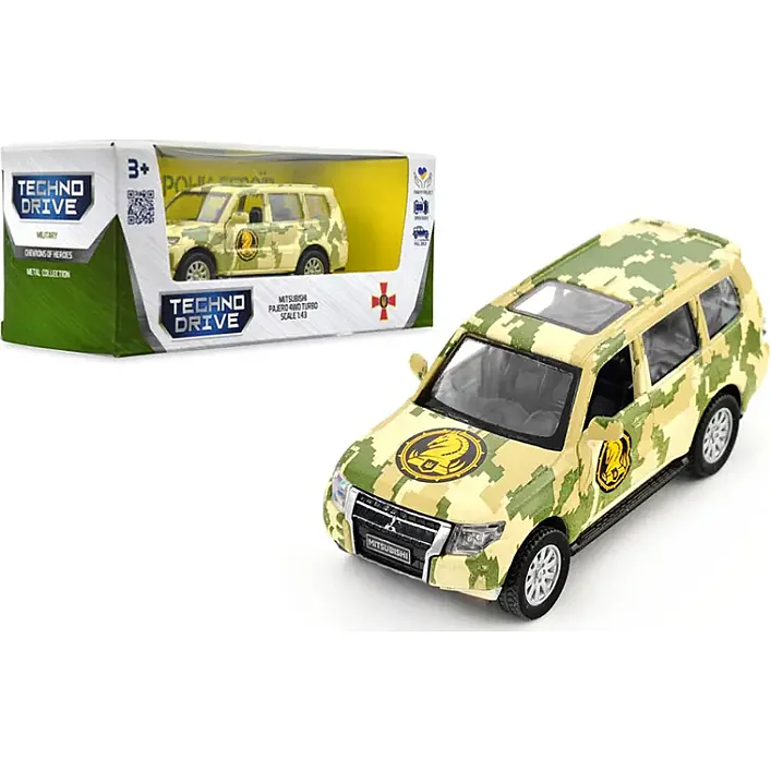 Автомодель серії Шеврони Героїв - MITSUBISHI PAJERO 4WD TURBO - 47 ОМБР (Маш6903)