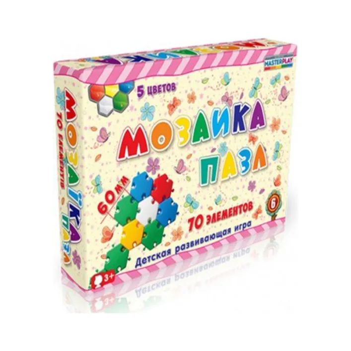 Мозаика-пазлы №6 (Ø60мм – 70 элементов) 1-147 Colorplast (Укр1147)