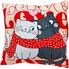 Подушка з принтом "Котики" 30х30 см