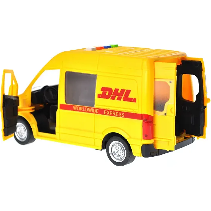 Машина "Служба доставки" інерційна, озвучена, зі світлом, в коробці WY591C р.27*16,5*11,5см. (Маш8369)