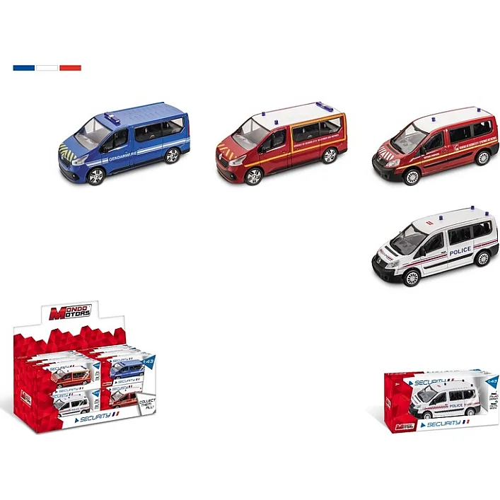 Автомодель Фургон службы безопасности Франции 1:43 (в ассортименте), Mondo (53133)