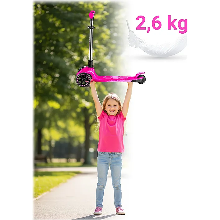 Самокат дитячий триколісний Ricokids Jelly рожевий