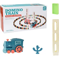 Поезд "DOMINO" на батарейках в коробке YXY955-7A р.26,5*8*14см (Маш3295)