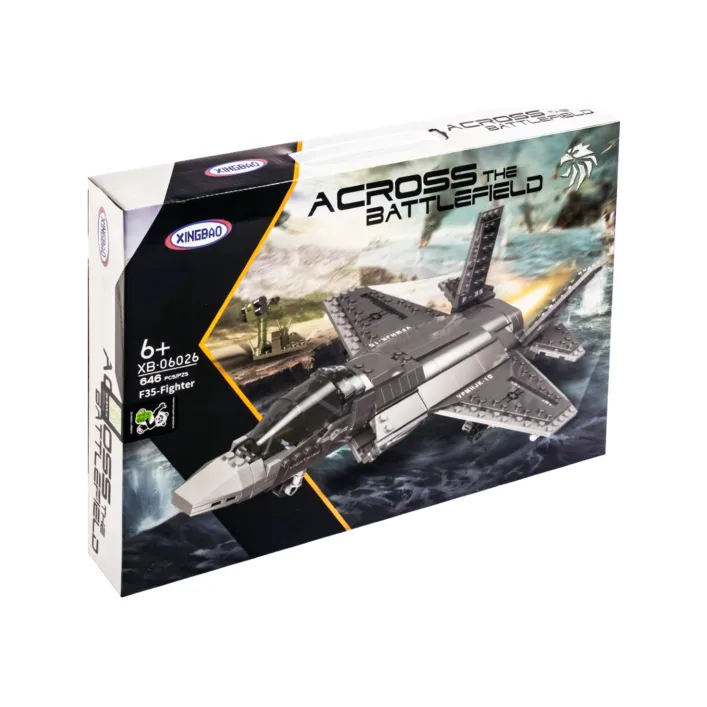 Конструктор "Самолет-истребитель F-35" 646дет XB-06026 (Р) р.49*7*35см (Кон6026)