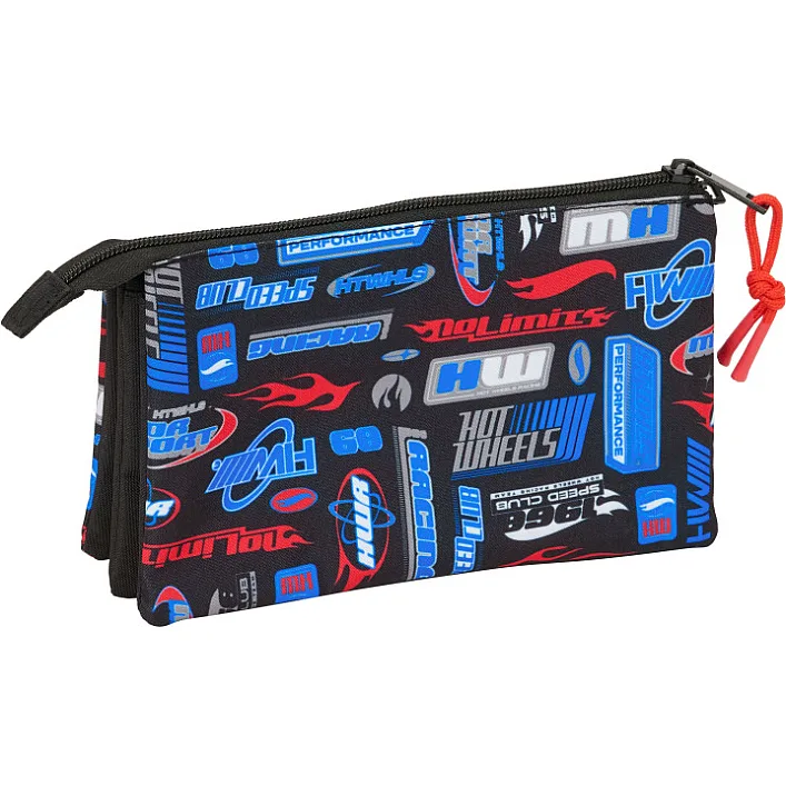 Пенал на 3 отдела HOT WHEELS, Safta (98618)