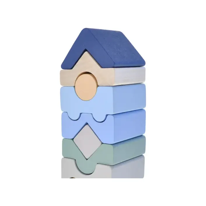 Деревянная игрушка "Пирамидка LD-22/Tower LD-22" 16099 CUBIKA (Дер3249)