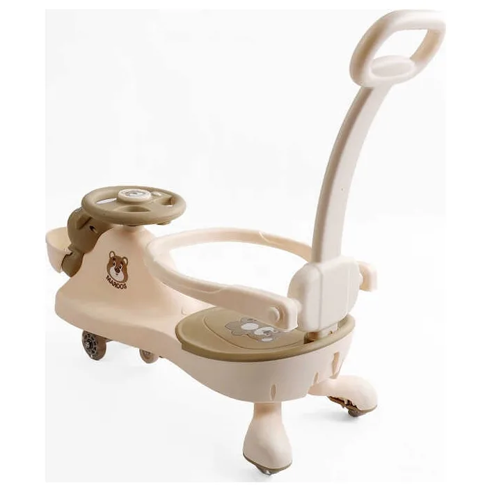 Каталка-толокарь JOY SJ-849-26 (6) колеса PU со светом, музыка и свет, защитный бампер, родительская ручка, в коробке