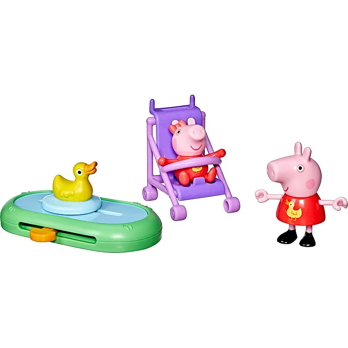 Ігровий набір PEPPA FIGURINES серії "Моменти з Пеппою" – СЕСТРИЧКИ НА ПРОГУЛЯНЦІ