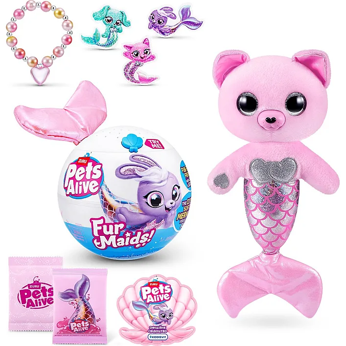 Интерактивный игровой набор Pets Alive серии Furmaids – Котенок Пурл