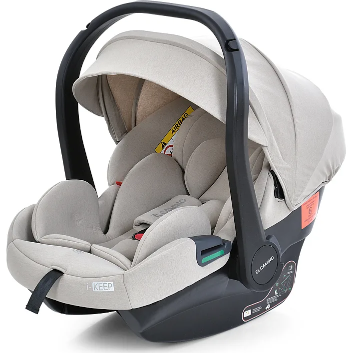 Автокрісло дитяче EL CAMINO i-KEEP (ME 1186 Melange Cashmere Beige) зріст дитини 40-87см