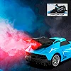 Автомобиль Spray Car на р/у – Sport (голубой, 1:24, свет, функция туман)