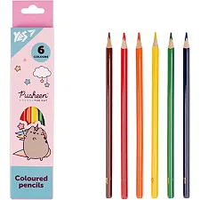 Карандаши цветные Yes 6 цветов Pusheen розово-бирюзовый 290725 (Кнц2952)