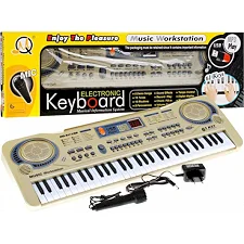 Детский синтезатор 5+ Микрофон + Запись + USB MP3