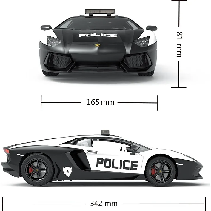 Автомобиль KS DRIVE на р/к - LAMBORGHINI AVENTADOR POLICE (1:14, 2.4Ghz) 114GLPCWB KS DRIVE (Маш3414)