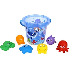 Игрушка "Набор для игры с песком и водой" ТехноК 7945TXK с фигурками животных