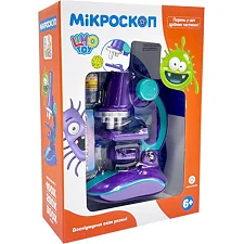 Детский микроскоп SK 0006(Violet) свет, 19,5 см, 2 пробирки, стекло