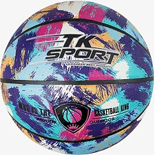 Мяч баскетбольный C 70357 (50) "TK Sport" 1 вид, 550 граммов, материал PU, размер №7, (поставляется накачанным на 90)
