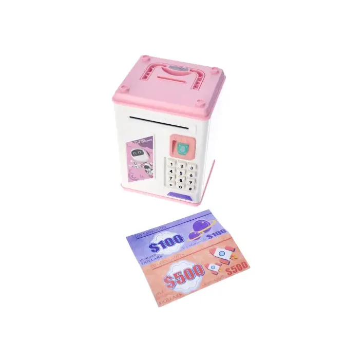 Копилка-сейф музыка, свет, пароль, имитация оттиска 19,5*14*13см B21 (Муз9549)