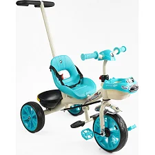 Велосипед 3-х колесный BS-70815 "Best Trike" (1) колеса EVA переднее 10', заднее 8', стальная рама, УКР. ВЗУЧИВАНИЕ, родительская ручка, в коробке