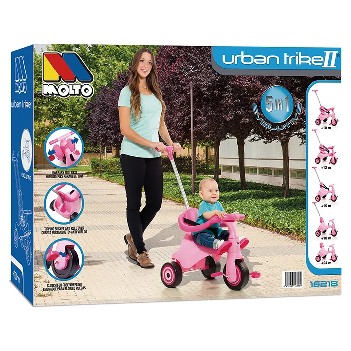 Велосипед трехколесный TRIKE II, розовый Molto (62189)