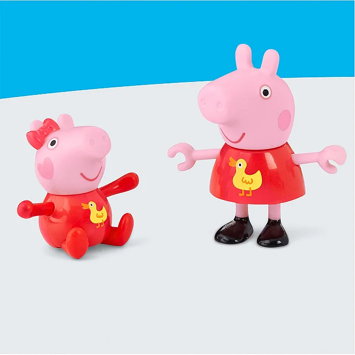 Ігровий набір PEPPA FIGURINES серії "Моменти з Пеппою" – СЕСТРИЧКИ НА ПРОГУЛЯНЦІ