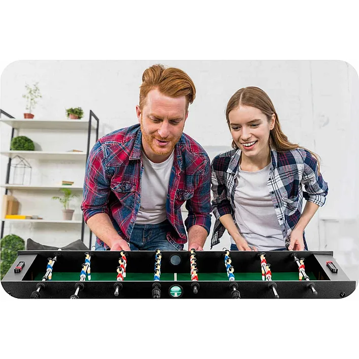 Настольный футбол Neo-Sport NS-803, 121 x 61 x 80 см – черный.