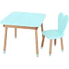 Детский стол 04-025B-DESK, со стульчиком, голубой