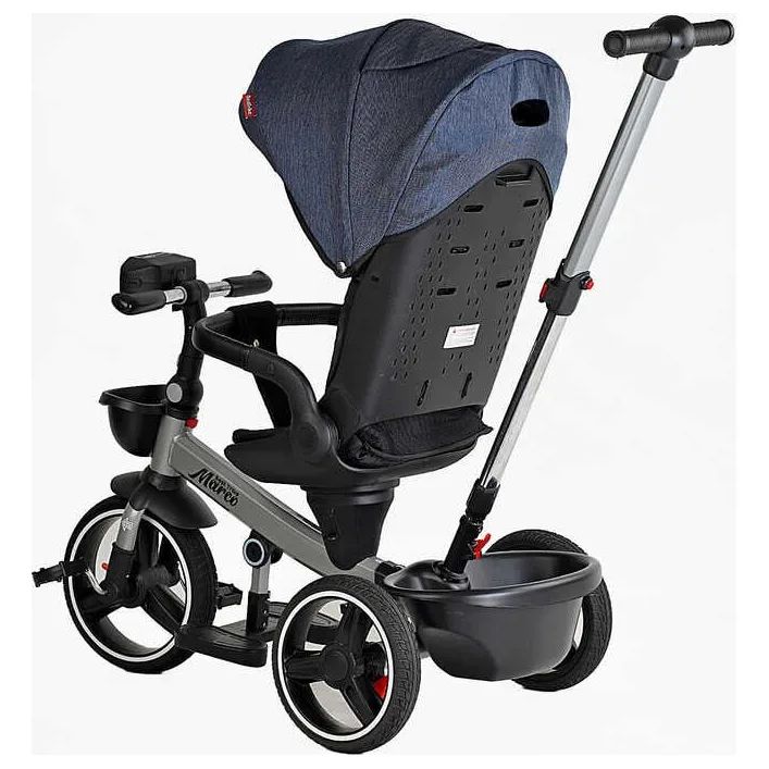 Велосипед 9155 / 303-19 BestTrike "Marco" (1) поворотное сиденье, складной руль, колеса с прорезиненным PU, корзина, телескопическая ручка, фара музыкальная