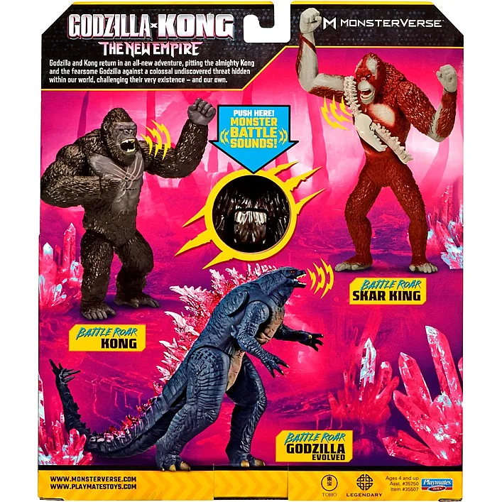 Фигурка GODZILLA X KONG – КОНГ ГОТОВ К БОЮ 35507 (18 см, звук) (Риз8623)