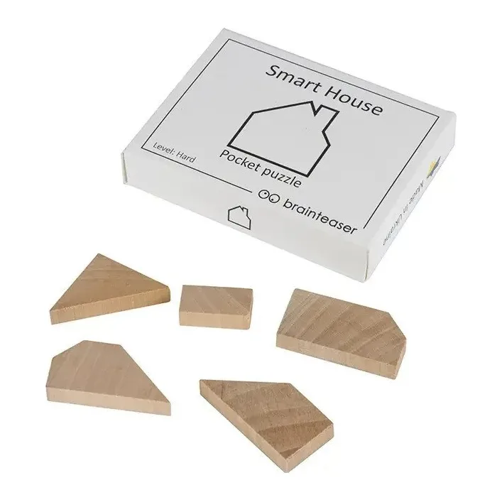 Набір дерев'яних головоломок "Wooden mini puzzle set #2" set2en 6 штук