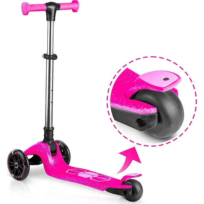 Самокат дитячий триколісний Ricokids Jelly рожевий