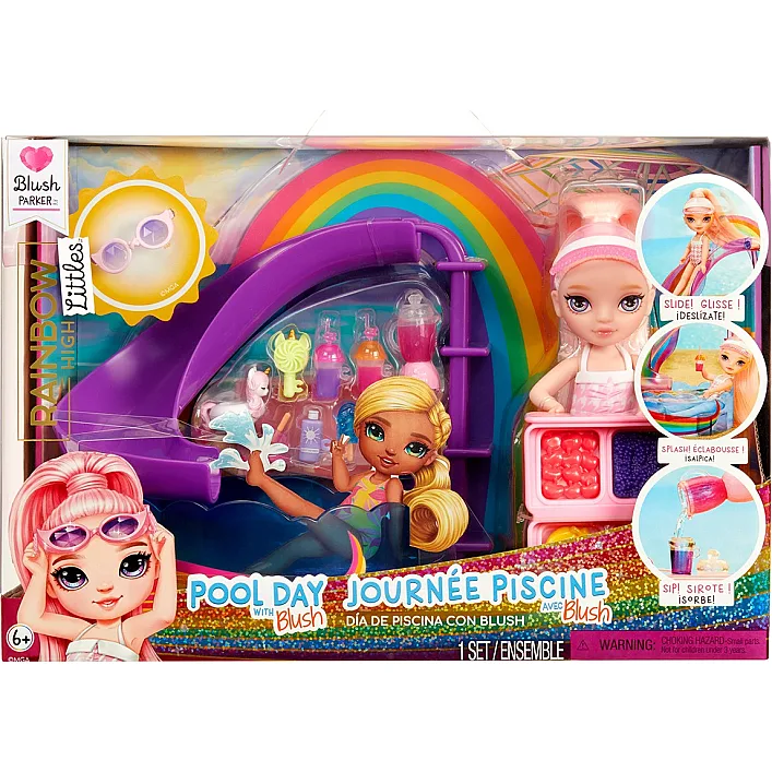 Игровой набор с куклой Rainbow High – Радужный праздник в бассейне